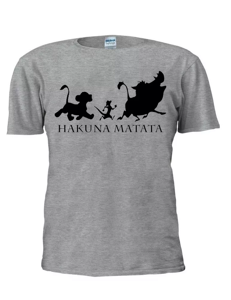 

hakuna matata t shirt tee lion king men women tshirt gift m651, White;black