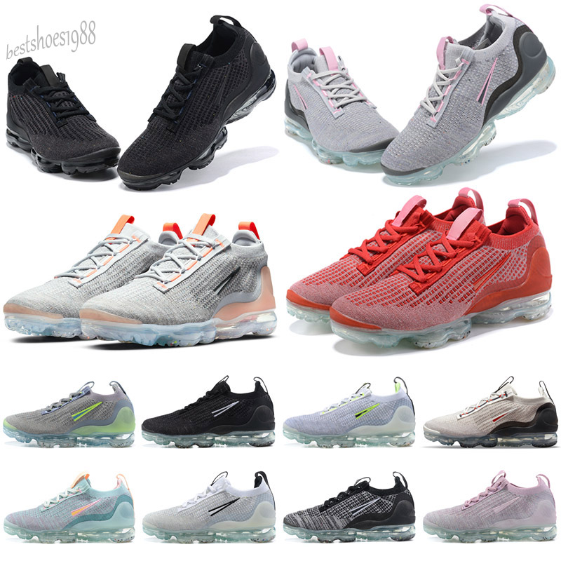 

2021 Top Quality Cushion Knit Fly 2.0 Mens Running Shoes Red Fuchsia Racer Blue Diffused Taupe Women Sneakers Trainers Size 36-45, Color 14