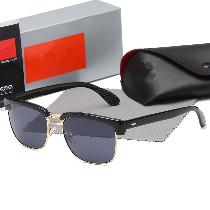 

2021 Designer Ray Men Women For Sunglasses Vintage Pilot Brand Band UV400 Protection Ben Outdoor Sun glasses with case #56