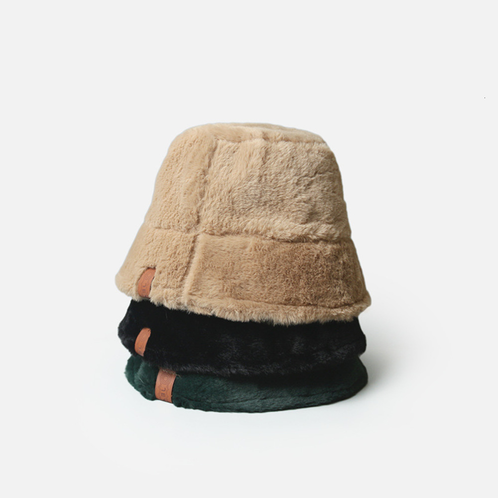 

Sun hat Autumn and winter fashion cloth lamb cashmere fisherman's female spring Korean versatile basin male minority Bucket hat warm, Blue;gray