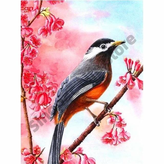 

Paintings Sinopac Oil Painting By Numbers Animal Birds DIY Hand Painted Wall Art Drawing Acrylic Coloring Gift Home Decor For