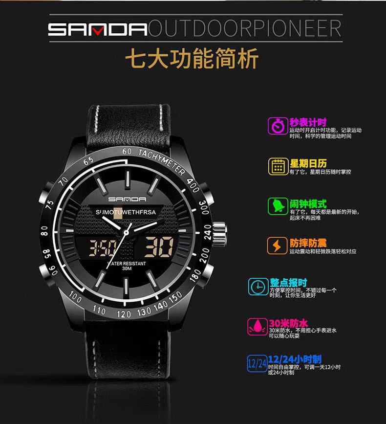 

2021 TOP black Swimming sports watch features: week, alarm clock, timing, calendar, light, lifetime warranty!47mm, Slivery;brown