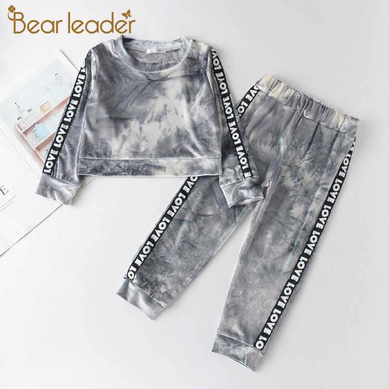 

Bear Leader Children Girls Active Clothing Set Autumn Kids Casual Spring Golden Velvet Outfits 2pcs Set Boys Cool Tracksuits 210708, Ah954red