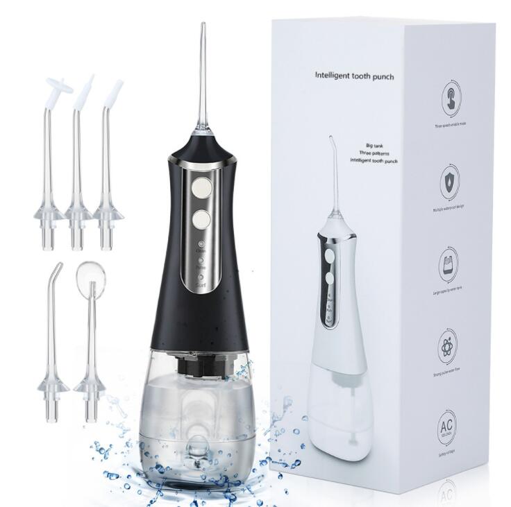 

EPACK Oral Irrigator With Travel Bag Water Flosser USB Rechargeable Portable Dental Water 350ML Water Tank Waterproof Teeth Cleaner