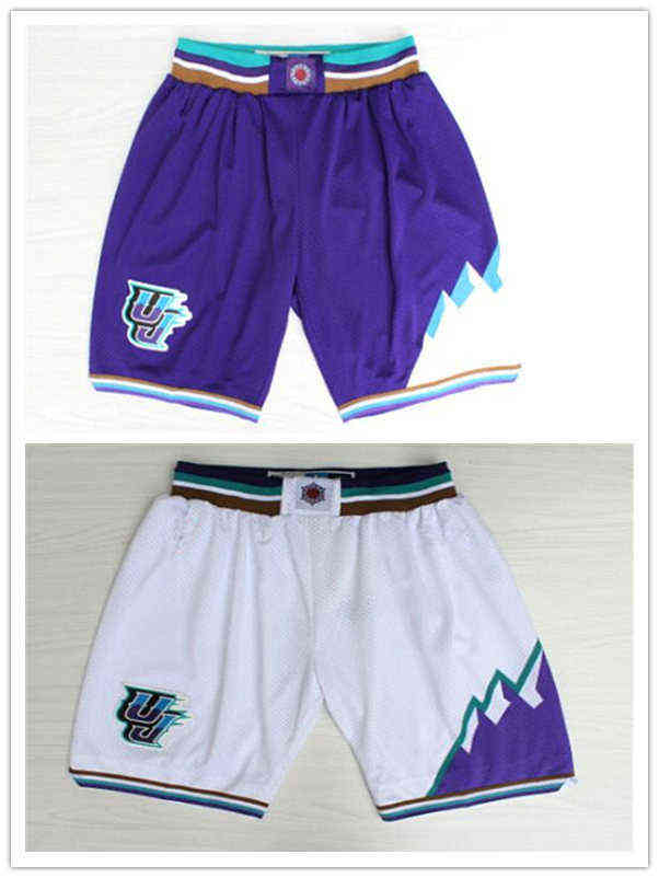 

Utah''Jazz''MEN shorts Snow mountain basketball pants Features S-2XL, White;black