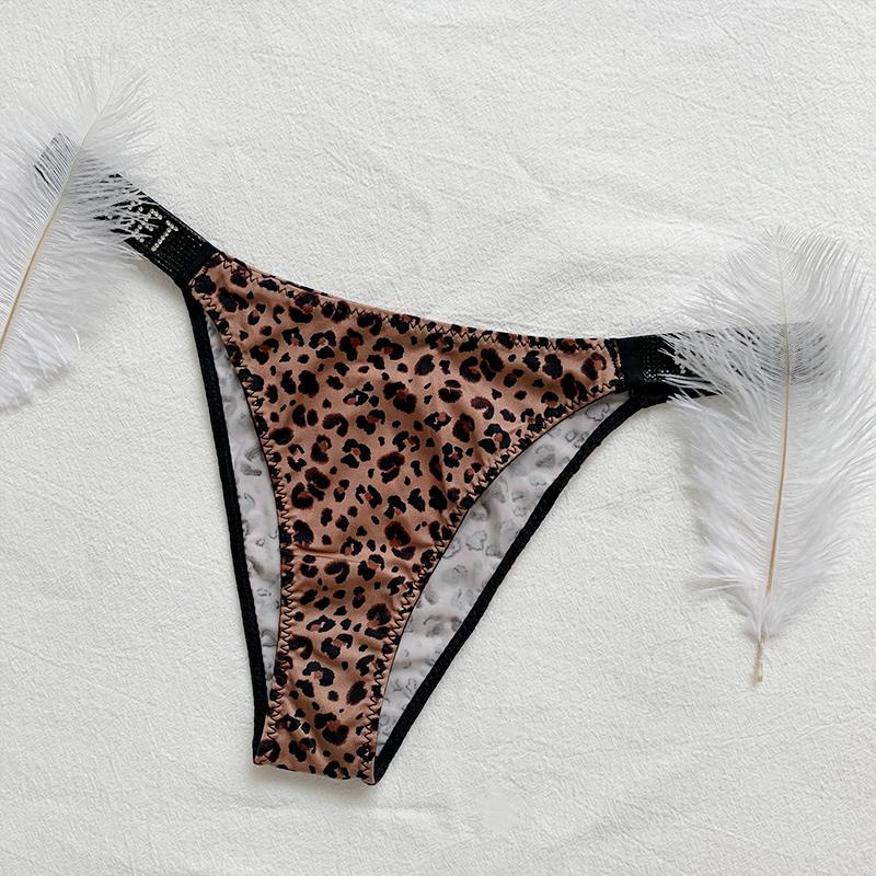 

Women's Panties Sexy Briefs Women G String Thong Breathable Ice Silk Lingerie Brand Seamless Intimate Underwear Rhinestone Thongs, Vs thong 1