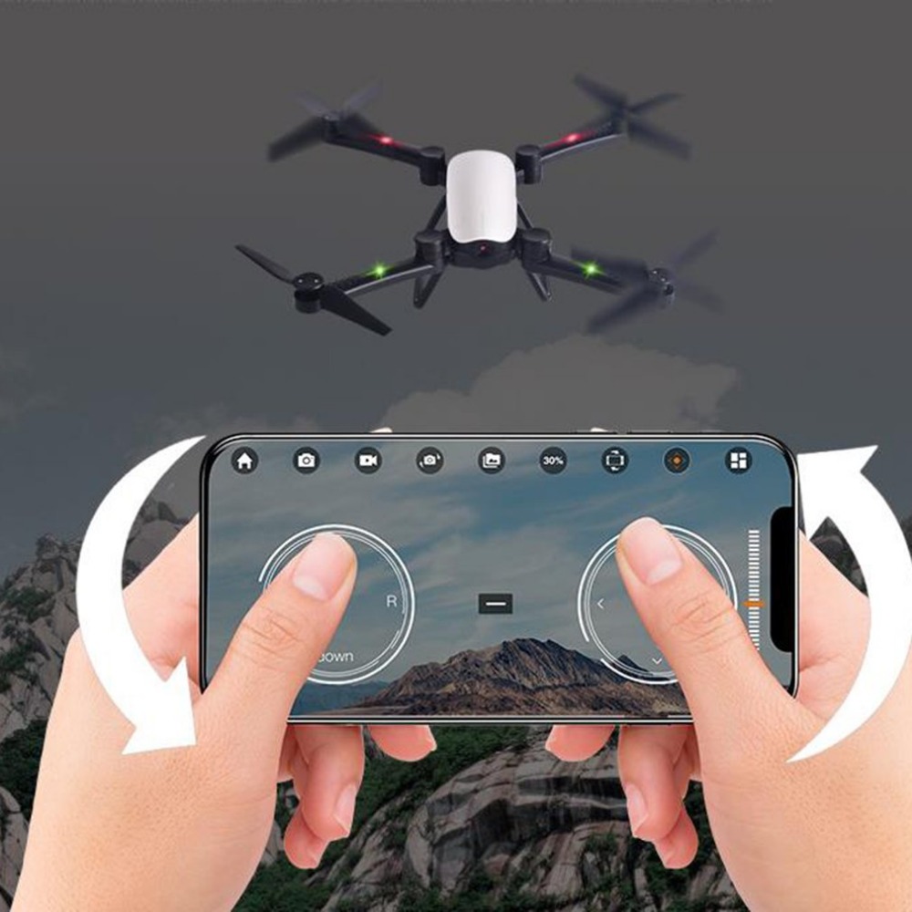 

New Folding Wifi FPV RC Drone Aircraft With Hd Camera Hd Picture Transmission Long Battery Life Electric Toy Aircraft Drone Toys, White