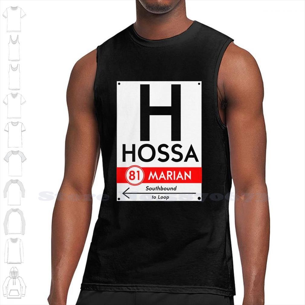 

retro cta sign hossa custom funny tank sleeveless vest hockey vintage trains, White;black