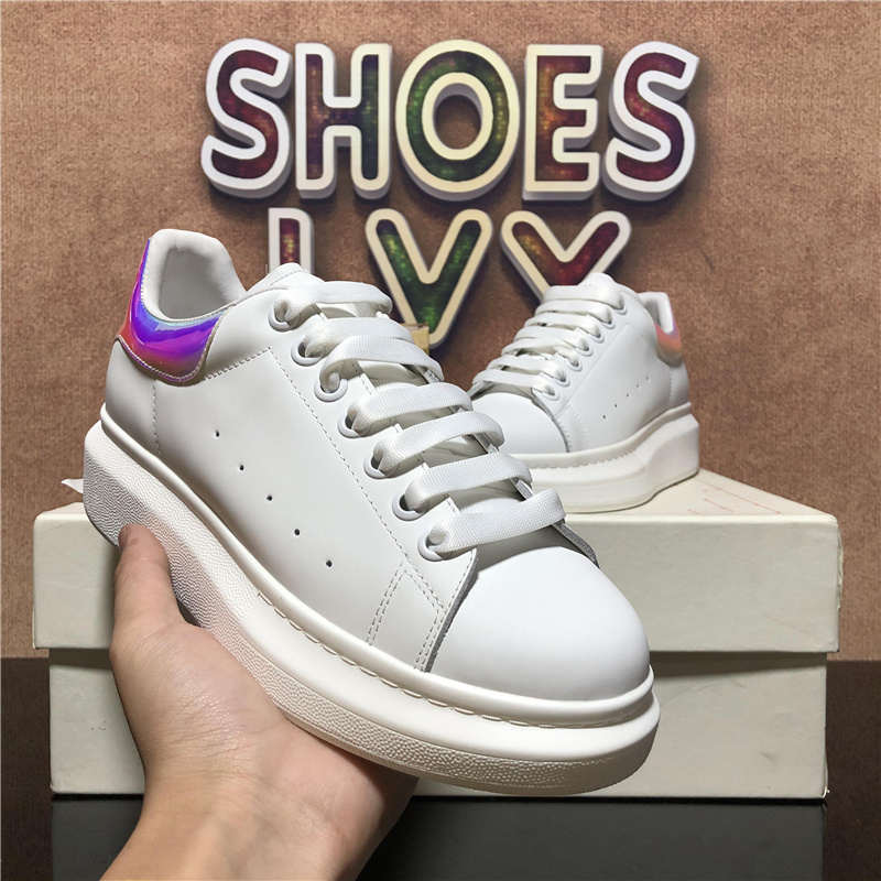 

Top Quality Desinger shoes Fashion Mens Women shoe Leather Lace Up Platform Oversized Sole Sneakers Fluorescent greenCasual Trainers With Box, Customize