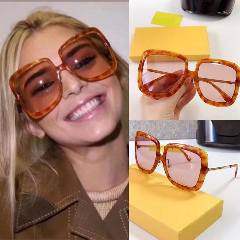 

Sunglasses Metal Legs Women's Square 2021 Fashion Brand Shades Luxury Oversized Female Lady Sexy Amber Pink Eyewear