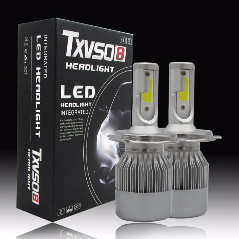 

Car Headlights TXVSO8 2x H4 Hi/Lo LED 110W Headlight Double Beam Lamps Kit Globes Bulbs Light Source Auto