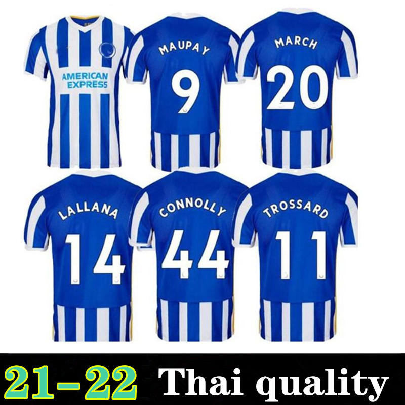 

21 22 Hove Albion 2021 soccer jerseys home away Maupay LALLANA Dunk football shirtCONNOLLY Trossard men Jersey uniforms