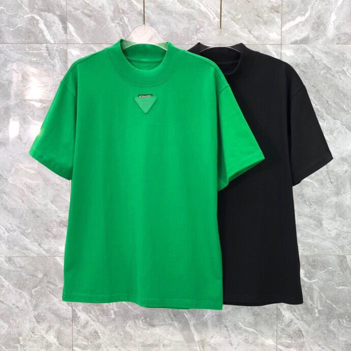 

2022ss spring and summer T-shirt pure cotton fabric OS version round neck short-sleeved women's men's high-quality casual T-shirt Color: black white Size: s-xxl m65