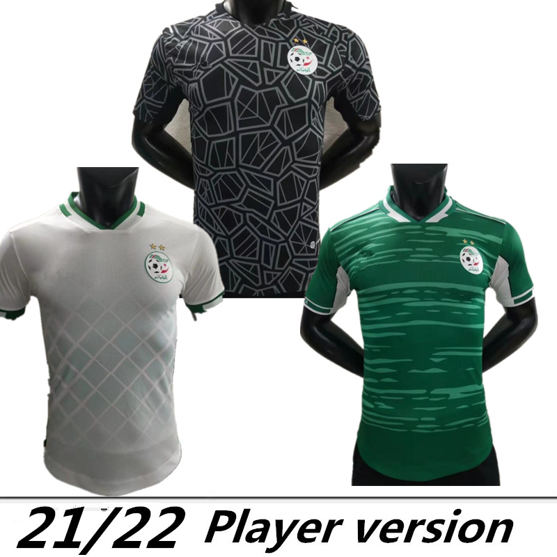 

player version goalkeeper 2022 Algeria Mahrez Two Star Soccer Jerseys Atal SLIMANI BRAHIMI Home BENNACER Football Shirts away Maillot de foot Uniforms
