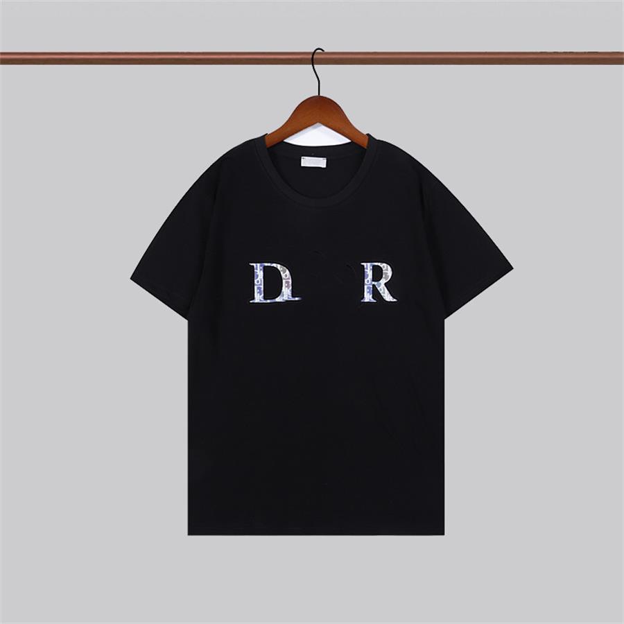 

2021 Fashion mens t shirt summer Short sleeve top European American 3D printing T-shirt men women couples high quality Casual clothes large, White;black