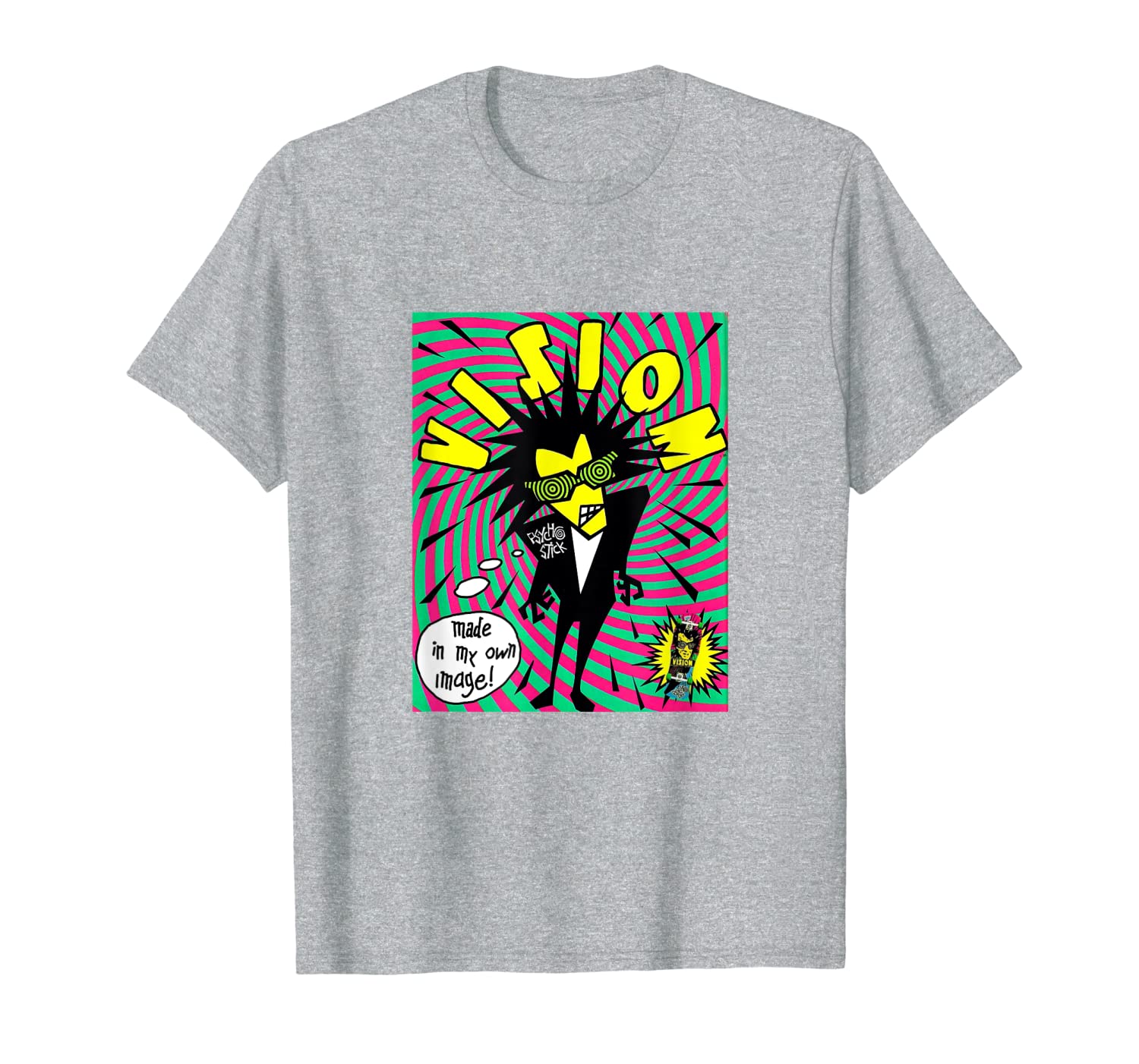 Vision Psycho Stick 1980&#039;s Skateboarding Shirt Vision Skate-image-701956796