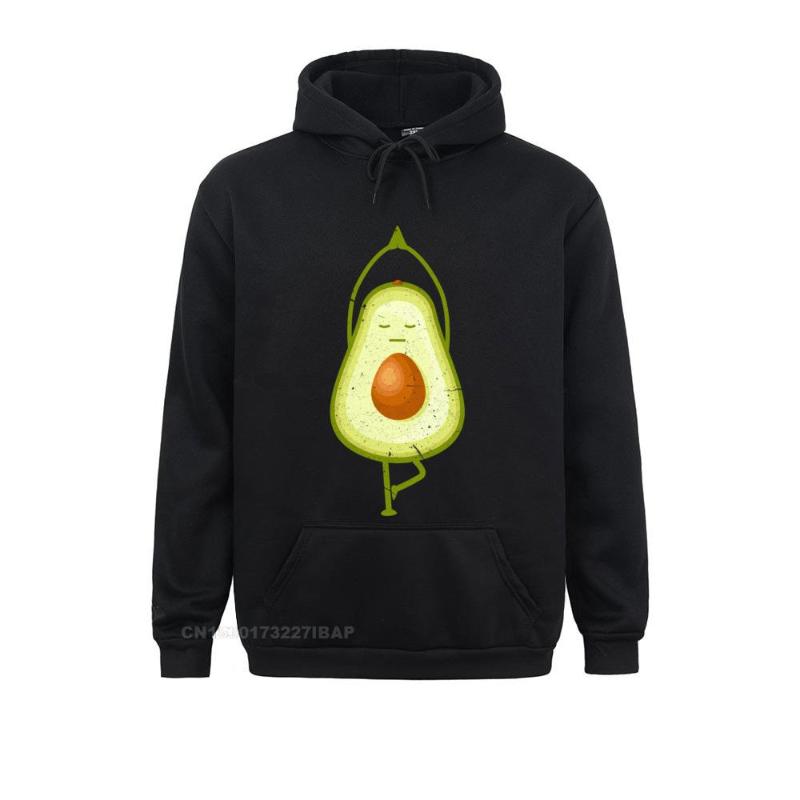 

Men' Hoodies & Sweatshirts Avocado Yoga Funny Namaste Meditation Vegan Sweatshirt YEAR DAY Prevalent Classic Hoods Customized Adult, Black