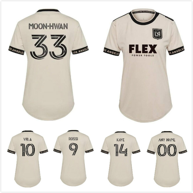 

2021 LAFC Woman Soccer Jersey 21/2022 #10 VELA MOON-HWAN Uniform Lady Los Angeles FC #9 ROSSI KAYE Women Football Shirt, 20/21