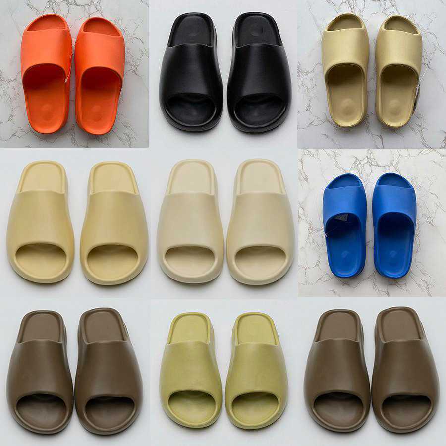 

With Box Slippers sandals Sneakers Shoes Fashion Graffiti Bone White Resin Desert Sand Rubber Summer Earth Brown Flat Men Women Beach Classic Trainers US 12, Bubble wrap