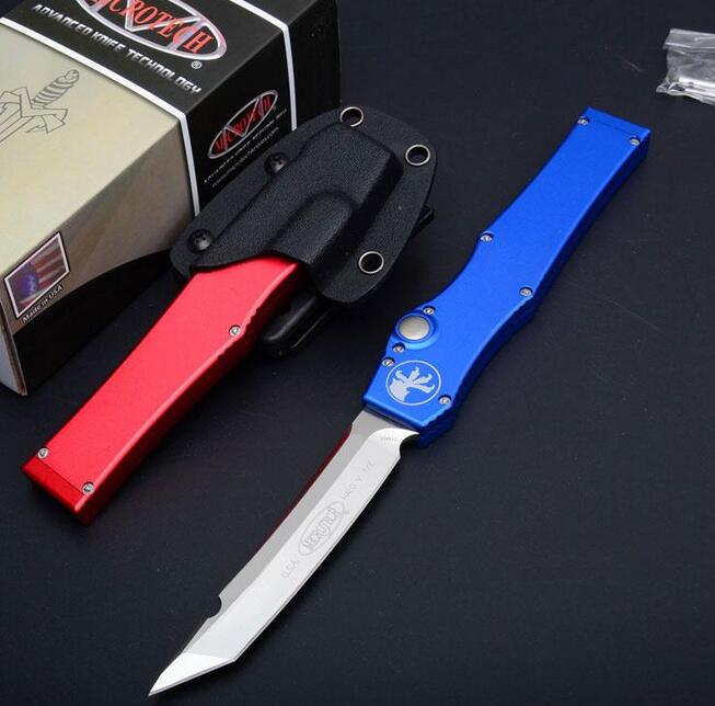 

Special Offer 5 Style Microtech Black Classic Halo V Tanto Blade Knife (4.6" Satin) 150-4 single Action Auto Tactical knife Survival knives