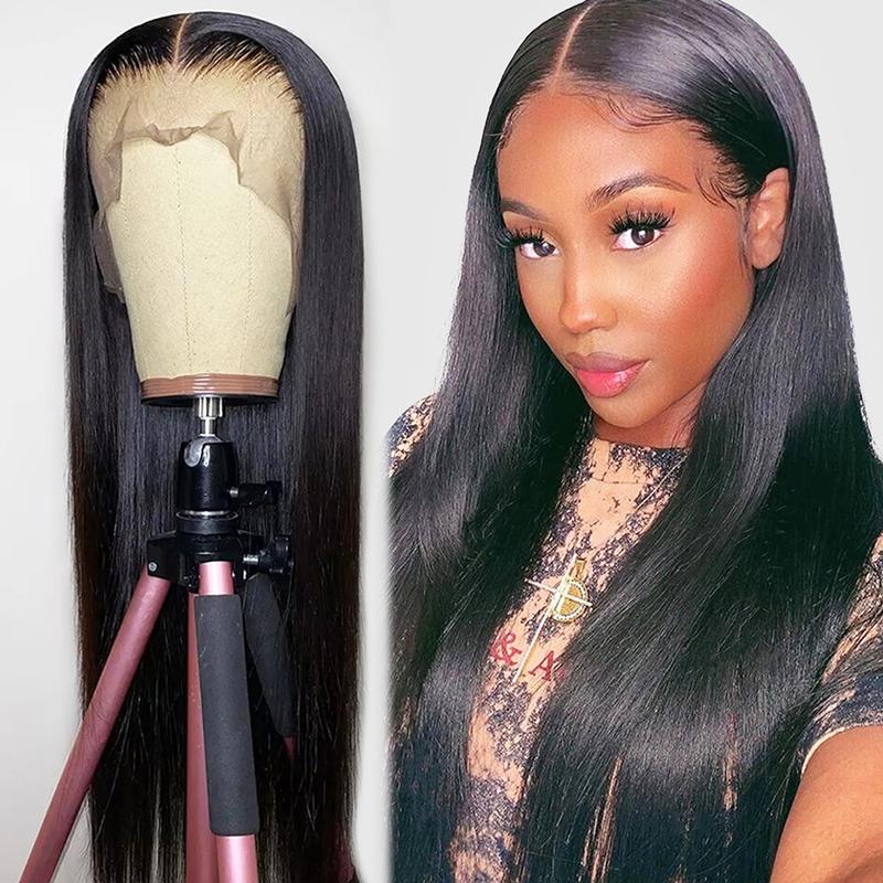 

Lace Wigs 30 32 Inch Glueless Straight Front Wig Bone Human Hair Frontal 13x4 13x6 Transparent For Women, 4x4 lace wig