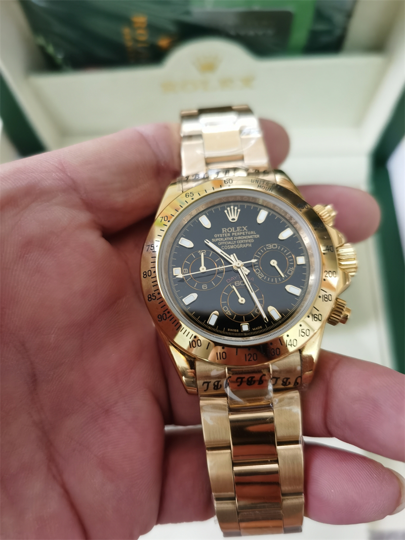 With Original Box Luxury Watches 17 Style Yellow Gold & Steel Bracelet New 40mm Automatic Fashion Brand Men's Watch Chronograph Wristwatch 2