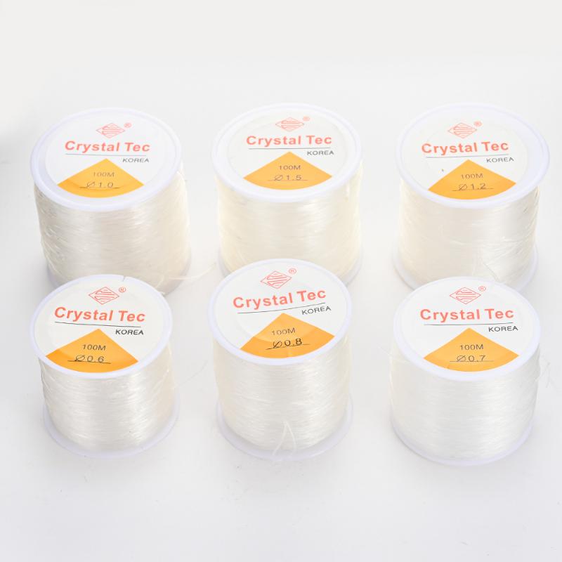 

Other 100m Transparent Strong Stretchy Elastic String Beading Crystal Threads For Bracelet Necklace DIY Jewelry Making Accessories, Blue;slivery