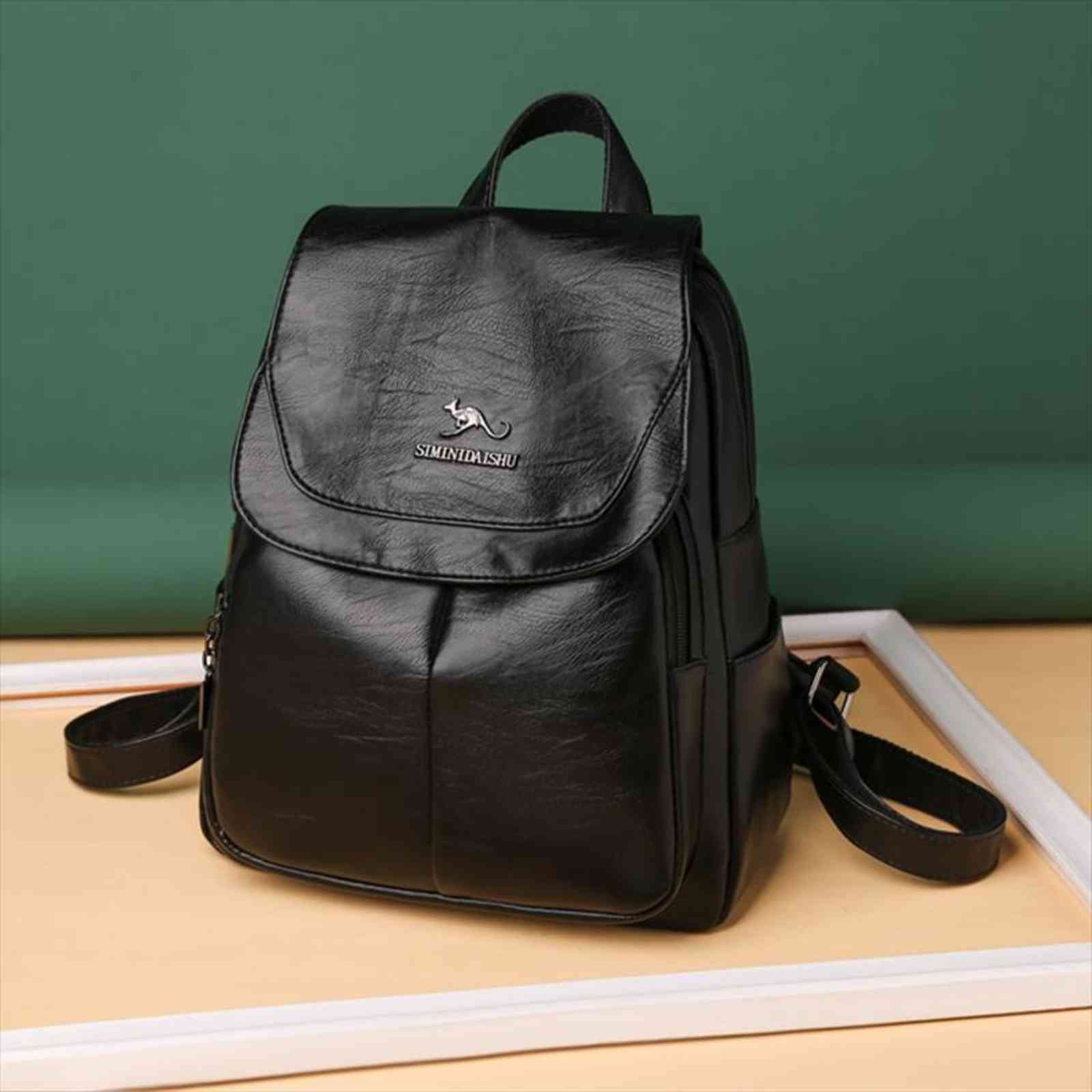 

womens backpack fashion and elegant bag soft leather solid zipper comfortable for ladies designer travel