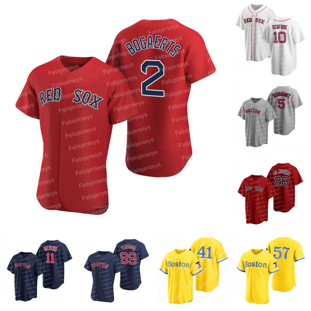 

Red Sox 2021 City Connect Jersey Xander Bogaerts Alex Verdugo Hunter Renfroe Rafael Devers Chris Sale Enrique Hernandez J.D. Martinez Eduardo Rodriguez Schwarber, Red youth s-xl