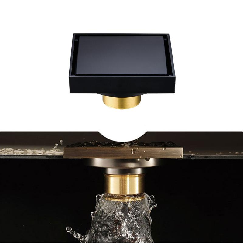 

Other Bath & Toilet Supplies Modern Floor Drains Invisible Bathroom Deodorant Drain Cover Brass For Balcony Shower With Backflow Preventer A