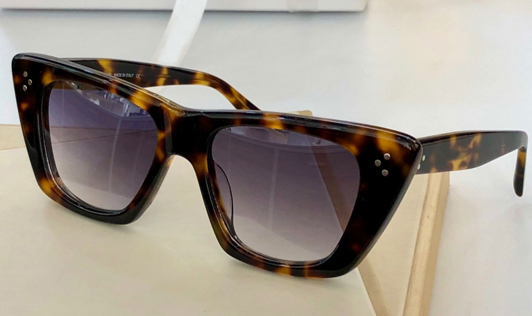 

2021 Pink Cat Eye Sunglasses Full frame Light color Lens glasses 40187 Women Fashion ultraviolet-proof Sunglass uv400