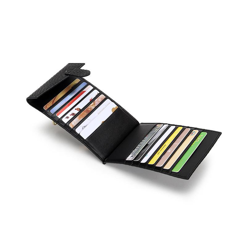 

Card Holders Snake Pattern Luxury Designer Women's Wallet Long Multi-card Position Clutch Female Multi-function Coin Purse Holder, Black