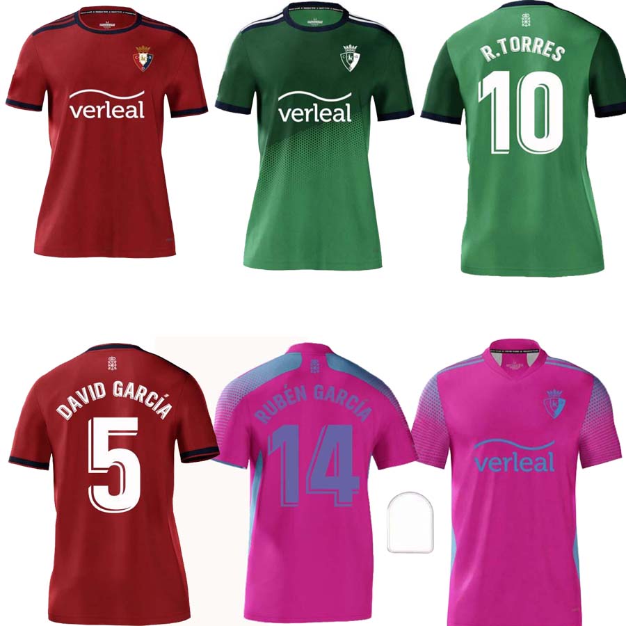 

2122 CA Osasuna soccer jerseys RUBÃN GARCÃA R.TORRES CHIMY ÃVILA football shirts BUDIMIR MANU SÃNCHEZ DAVID GARCIA men kids jersey CALLERI T, Black
