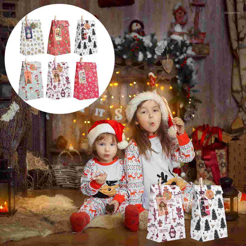 

Gift Wrap 120Pcs Kraft Paper Bags Set Christmas Party Baking Supplies