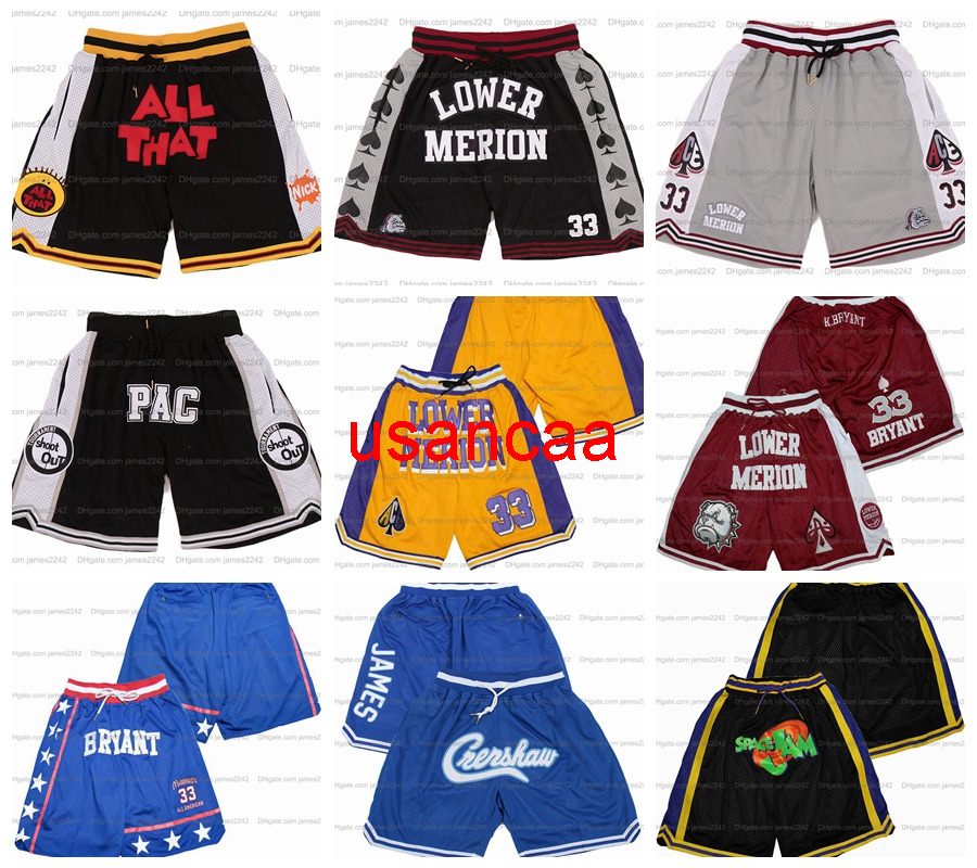 

Team Basketball Shorts North Carolina Tar Heels Sport Wear Mamba Lower Merion Pants Men Stitched, As show