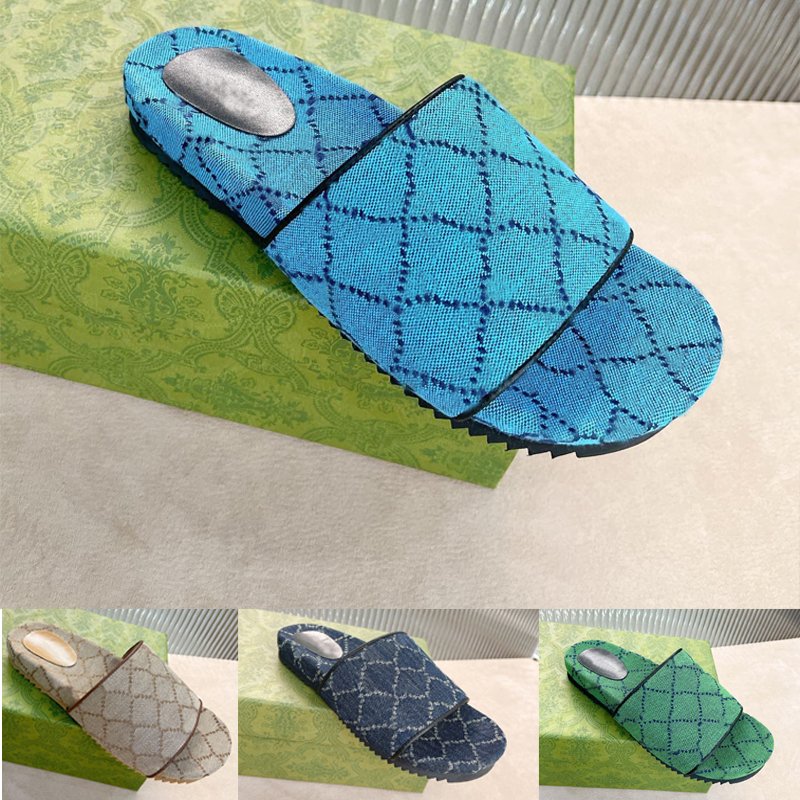 

2021 Beach Thick bottom Cartoon slippers fashion summer sexy Outdoor platform lady Sandals Alphabet Leather designer Hotel Bath women shoes Large size 35-42 us4-us11, Extra shoebox