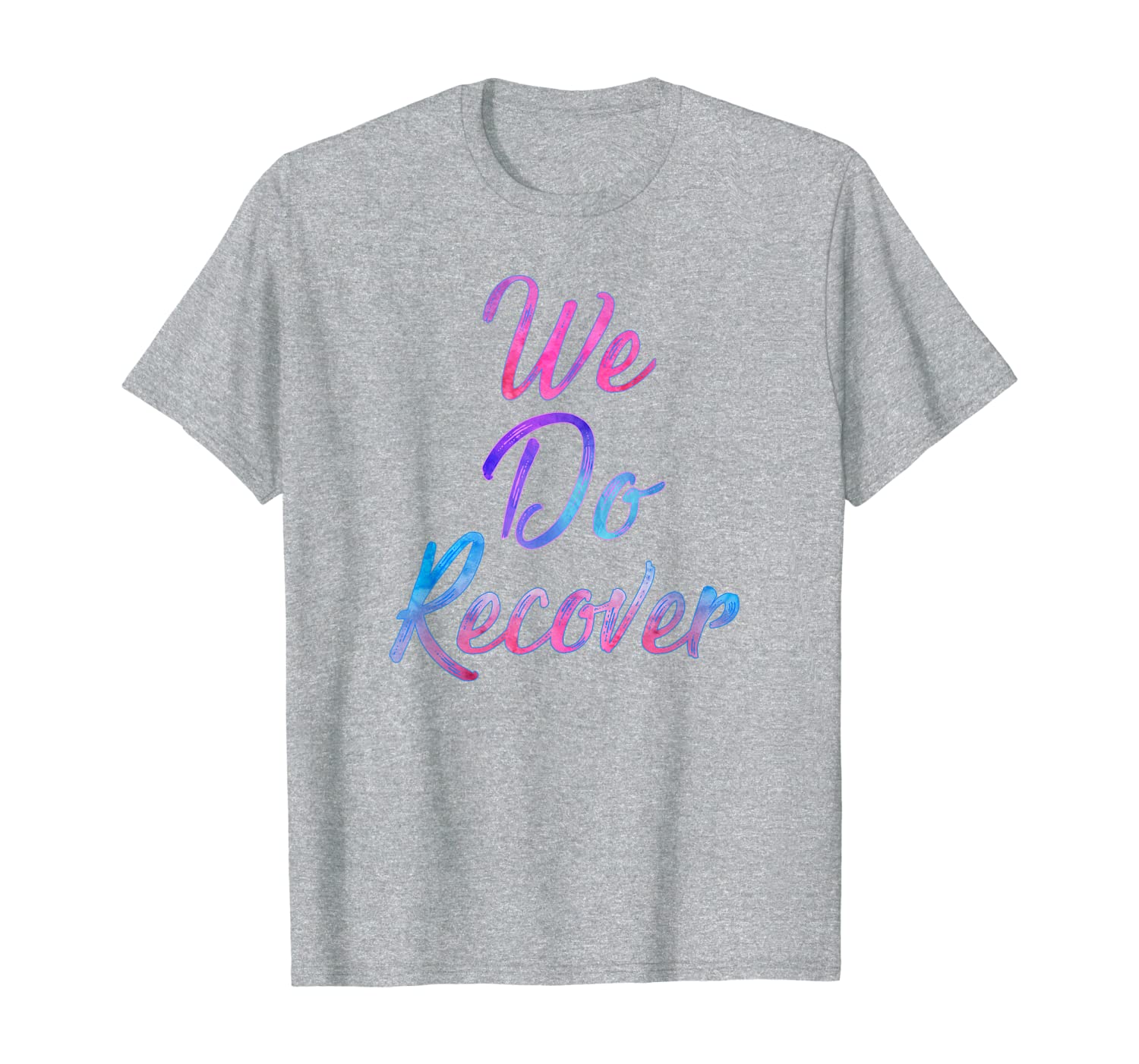 

we do recover - drug and alcohol recovery 12 step shirt, White;black
