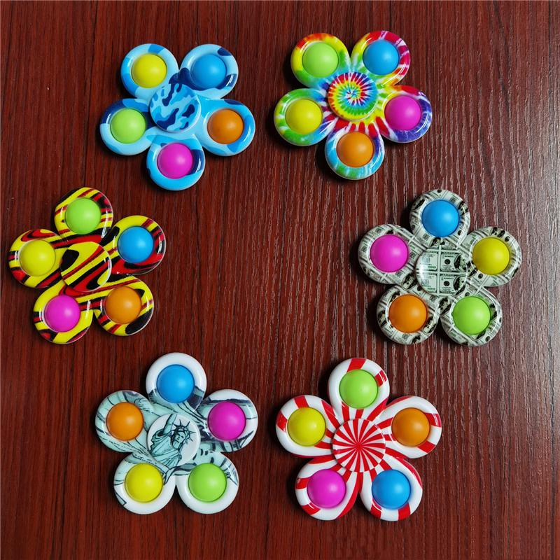 

Colorful Sensory Fidget Push Bubble Board Toys Simple Dimple Fidgets Finger Play Game Anti Stress Spinner