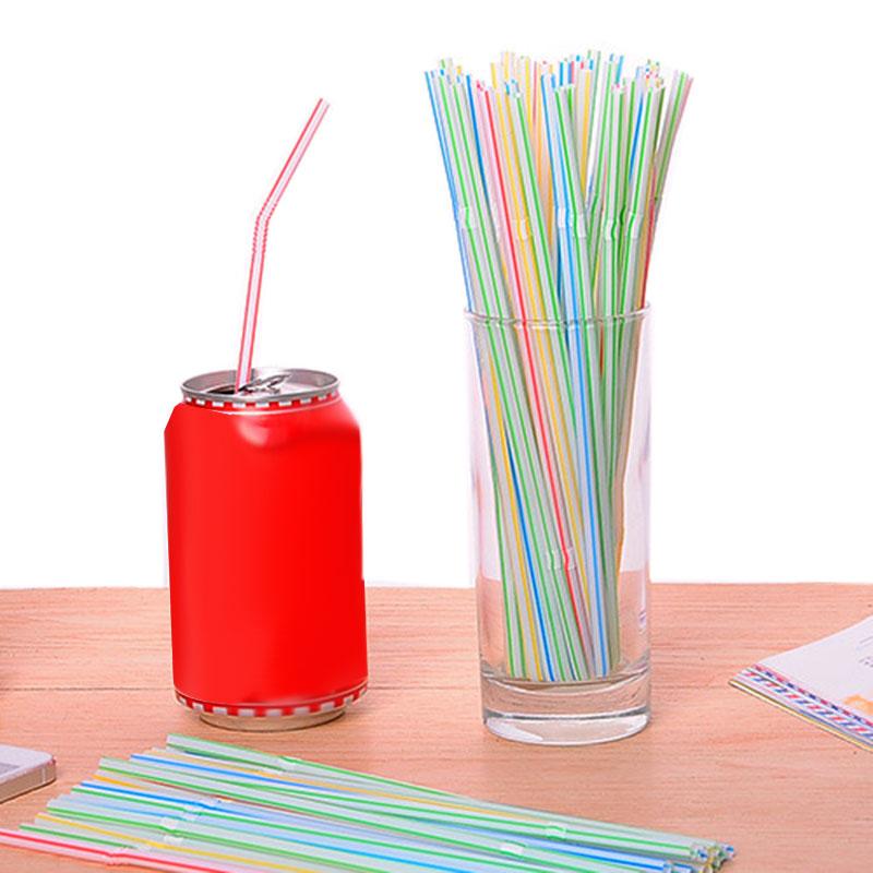

Disposable Dinnerware 1000Pcs Flexible Straws Plastic Drinking Supplies