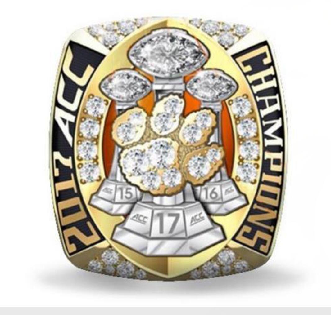 

2017 CLEMSON TIGERS NATIONAL CHAMPIONSHIP RING size 11, Golden;silver