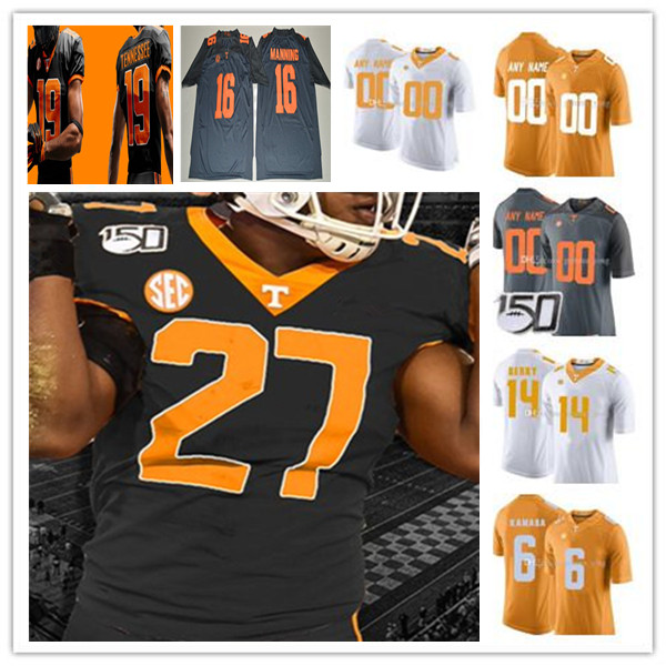 

Custom 2021 College Football Tennessee Volunteers Jersey Alvin Kamara Hendon Hooker Joe Milton III Tiyon Evans Velus Jones Jr. Theo Jackson Jaylen McCollough 4XL, Man gray