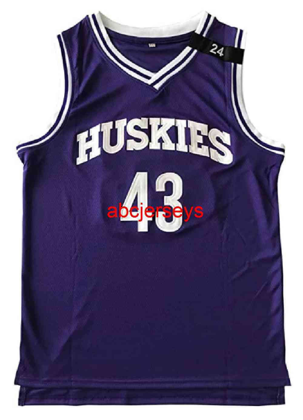 

Kenny Tyler Shirts #43 Huskies The 6th Man K.Tyler Movie Basketball Jersey S-XXL, Purple