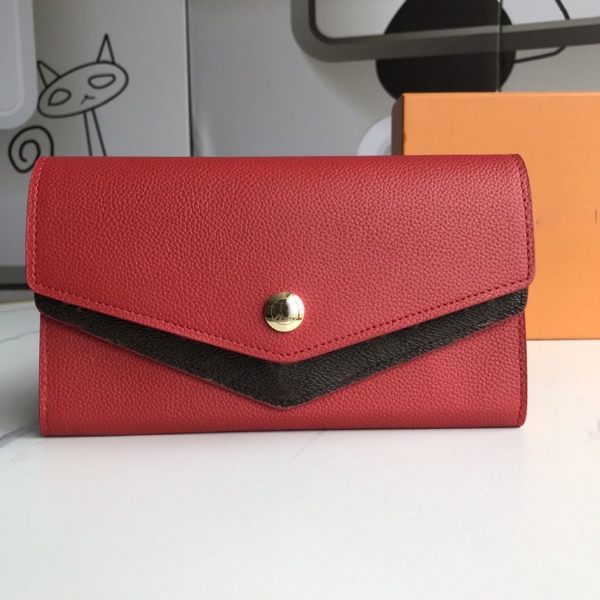 

Classic designer Wallet Woman Long holder leather Wallets high quality Coin Purses Handbag fashion Hasp Card Holders Free Ship, Mono pink #64317