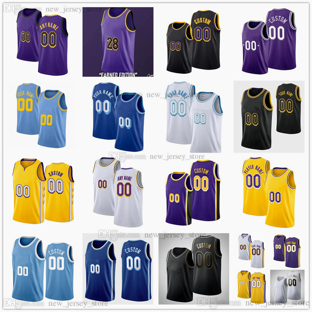 

Printed 75th James Davis Basketball Jerseys 0 Russell 7 Carmelo Westbrook Anthony 11 Malik Monk 12 Kendrick Nunn 2 Wayne Ellington Kent Bazemore Jersey Pueple Yellow
