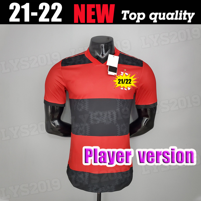 

Player version 21 22 flamengo soccer jersey 2021 2022 GUERRERO DIEGO HENRIQUE GABRIEL men football shirt flamenco CR home camiseta de futbol, Black;yellow