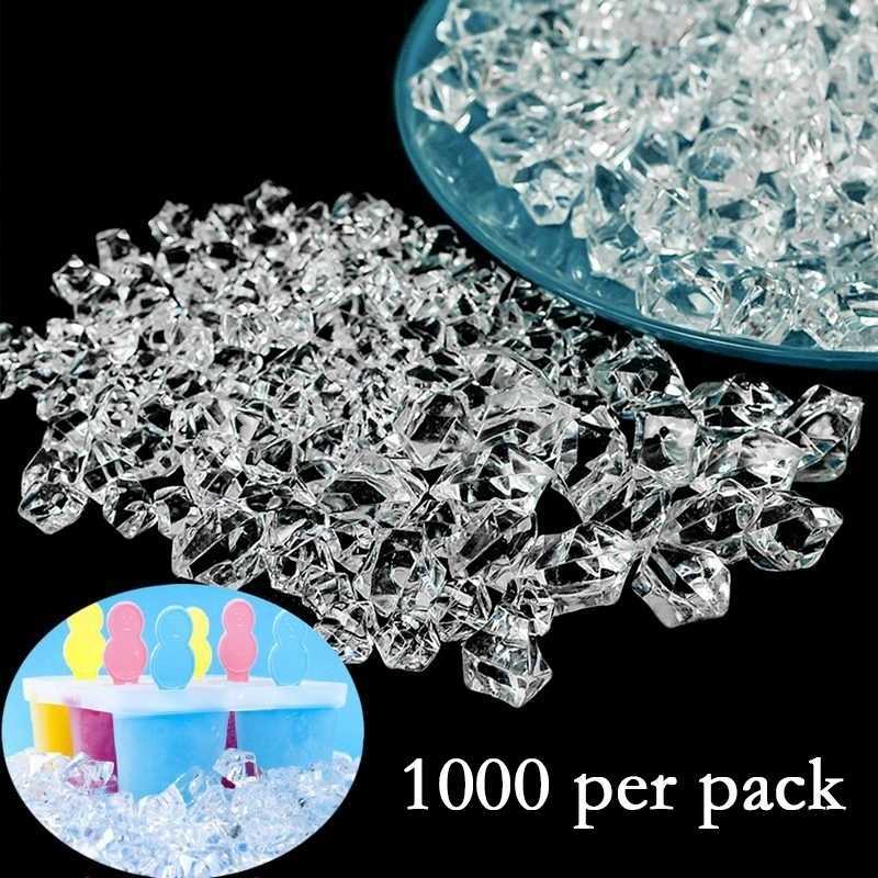 

1000pcs 11*14MM Clear Acrylic Diamond Crystal Ice Rock Stones Vase Gems Window Wedding Party Decor Confetti Table Scatter Beads T200117