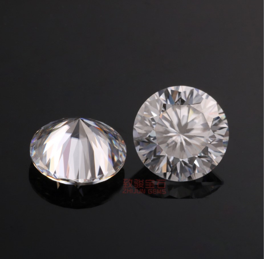 9hearts 1flower Moissanite ROUND Cut Loose Diamond with Box and Certification for Rings VS1 Gemstones Excellent Pass Tester-image-699933853