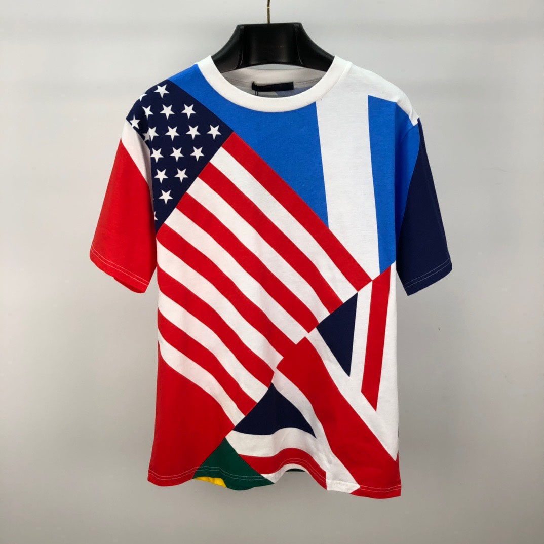 

21ss euro size t shirt casual fashion man and woman tee, Customize