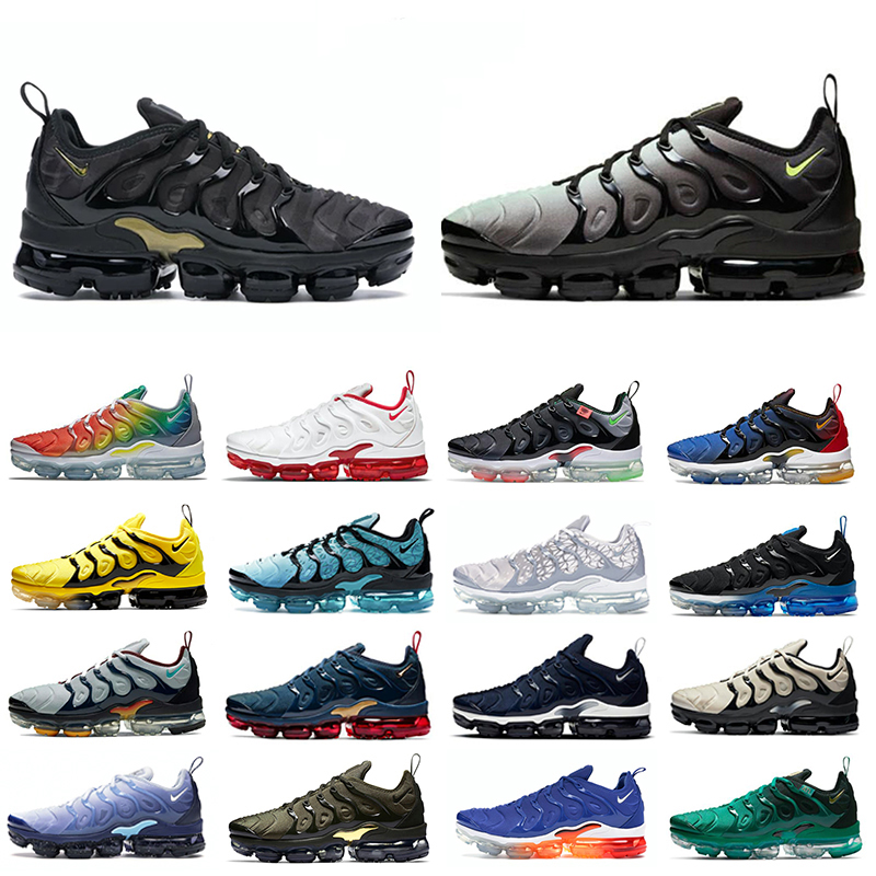Nike Air Vapormax Plus TN Chaussures de course Athletic pour hommes Femmes Worldwide Hyper Royal Lumière Triple Black Gym Gym Red Airmax Vapor Ne
