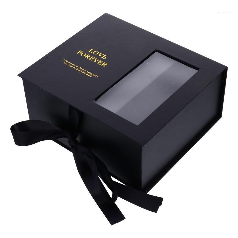 

Gift Wrap 1Pc Creative Packing Box Half Window Festival With Handbag